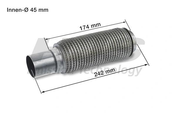 Flexible Pipe, exhaust system (83 00 8492)