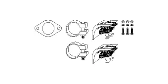 Mounting Kit, exhaust system (82 23 4191)