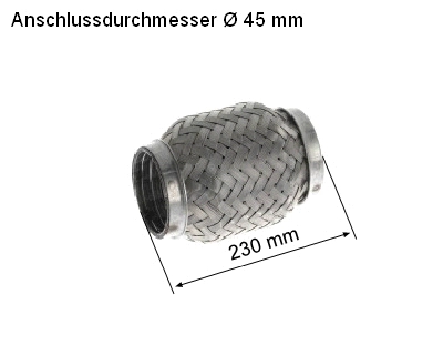 Flexible Pipe, exhaust system (83 00 8502)