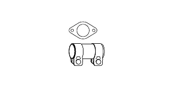 Mounting Kit, catalytic converter (82 23 4420)