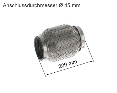 Flexible Pipe, exhaust system (83 00 8511)