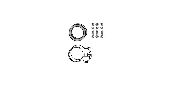 Mounting Kit, catalytic converter (82 11 3236)