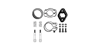 Mounting Kit, catalytic converter (82 22 4499)