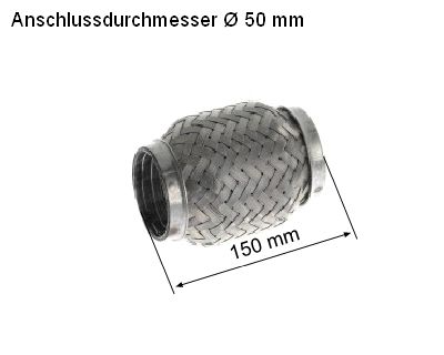 Flexible Pipe, exhaust system (83 00 8557)