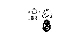 Mounting Kit, catalytic converter (82 15 6505)