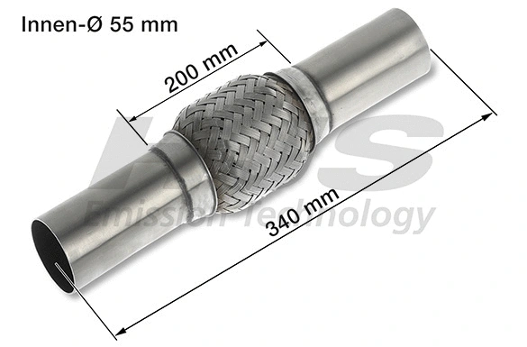 Flexible Pipe, exhaust system (83 00 8547)