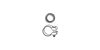 Mounting Kit, catalytic converter (82 35 8107)