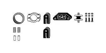 Mounting Kit, exhaust system (82 23 4122)