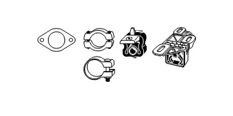 Mounting Kit, exhaust system (82 23 4175)