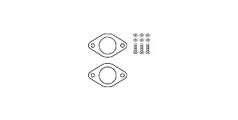 Mounting Kit, catalytic converter (82 23 4477)