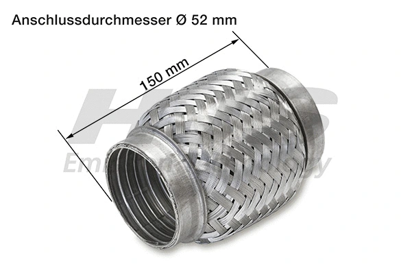 Flexible Pipe, exhaust system (83 00 8528)