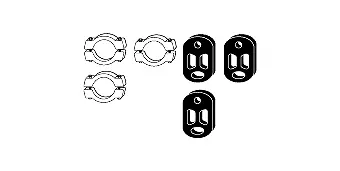 Mounting Kit, exhaust system (82 21 6845)