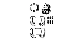 Mounting Kit, catalytic converter (82 23 4492)