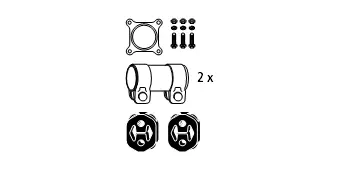 Mounting Kit, catalytic converter (82 11 3224)