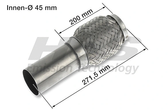 Flexible Pipe, exhaust system (83 00 8456)