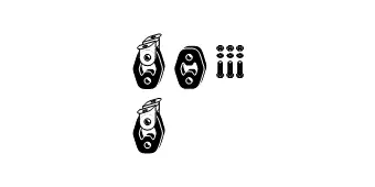 Mounting Kit, exhaust system (82 17 1970)