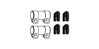 Mounting Kit, exhaust system (82 23 4332)