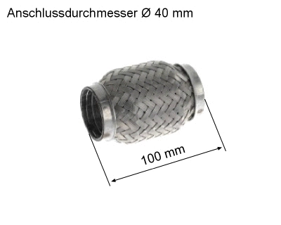 Flexible Pipe, exhaust system (83 00 8548)