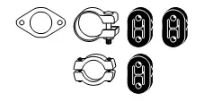 Mounting Kit, exhaust system (82 23 4194)