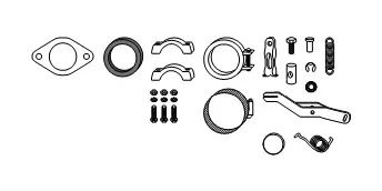 Mounting Kit, heat exchanger (82 11 1279)