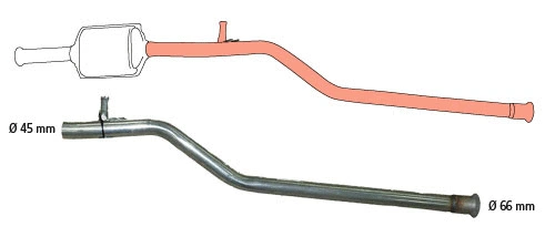 Repair Pipe, catalytic converter (91 22 8053)