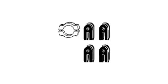 Mounting Kit, muffler (82 23 4361)