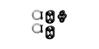 Mounting Kit, catalytic converter (82 22 4467)
