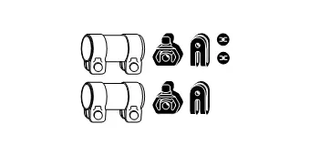 Mounting Kit, exhaust system (82 23 4331)