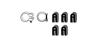 Mounting Kit, exhaust system (82 23 4373)