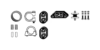 Mounting Kit, exhaust system (82 23 4139)