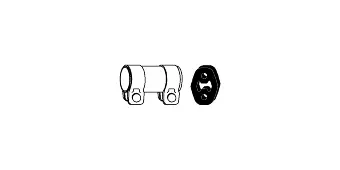 Mounting Kit, muffler (82 11 9826)