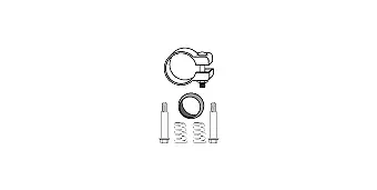 Mounting Kit, catalytic converter (82 14 1821)