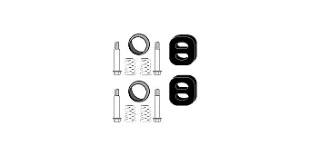Mounting Kit, catalytic converter (82 14 1809)