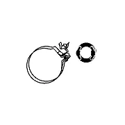 Bracket, muffler (82 12 2100)