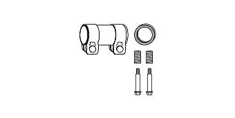 Mounting Kit, catalytic converter (82 23 4431)
