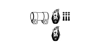 Mounting Kit, muffler (82 11 9825)