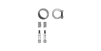 Mounting Kit, catalytic converter (82 21 3122)