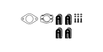 Mounting Kit, exhaust system (82 23 4310)