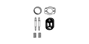 Mounting Kit, catalytic converter (82 22 4462)