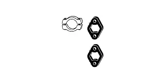 Mounting Kit, exhaust system (82 22 4604)