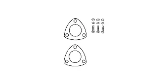 Mounting Kit, catalytic converter (82 14 1801)