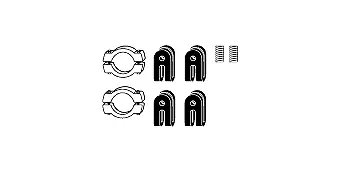 Mounting Kit, exhaust system (82 23 6699)