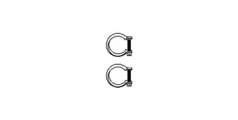 Mounting Kit, catalytic converter (82 21 3158)