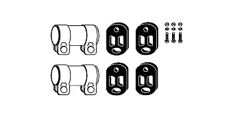 Mounting Kit, exhaust system (82 22 4600)