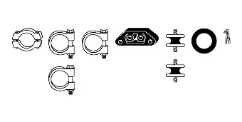 Mounting Kit, exhaust system (82 23 4303)