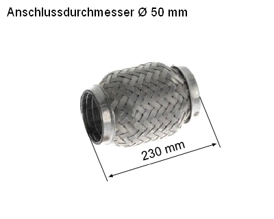 Flexible Pipe, exhaust system (83 00 8503)