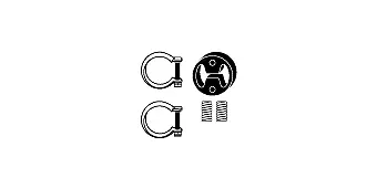 Mounting Kit, catalytic converter (82 23 4436)