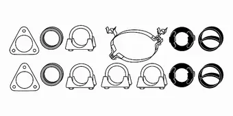 Mounting Kit, exhaust system (82 12 1828)