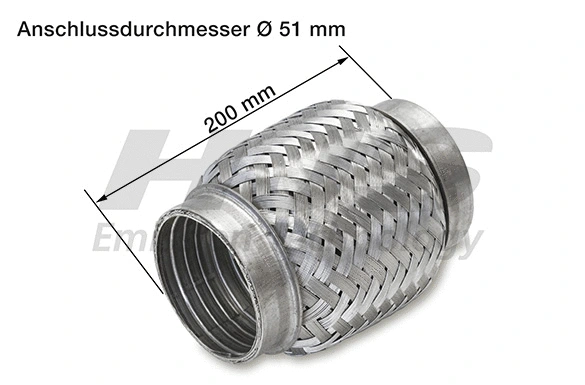 Flexible Pipe, exhaust system (83 00 8501)