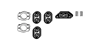 Mounting Kit, exhaust system (82 23 4095)